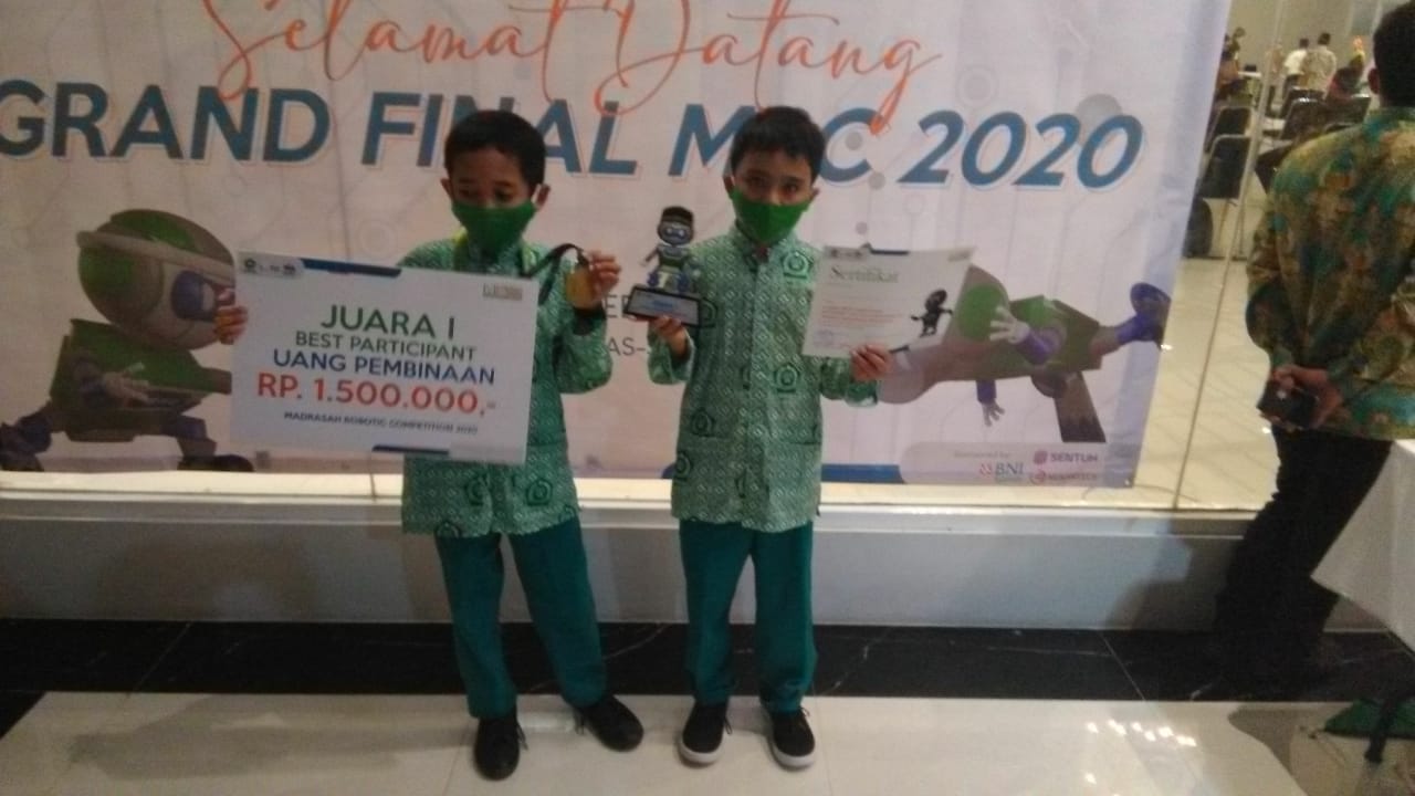 Alhamdulillah, Juara 1 Best Participant Madrasah Robotics Competition 2020 tingkat Nasional, Kamis, 28 Januari 2021, DKI Jakarta