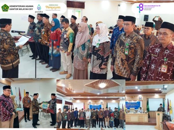 KEPALA MIN 1 SLEMAN DIKUKUHKAN SEBAGAI ANGGOTA SATGAS SPAB KANWIL KEMENAG DIY