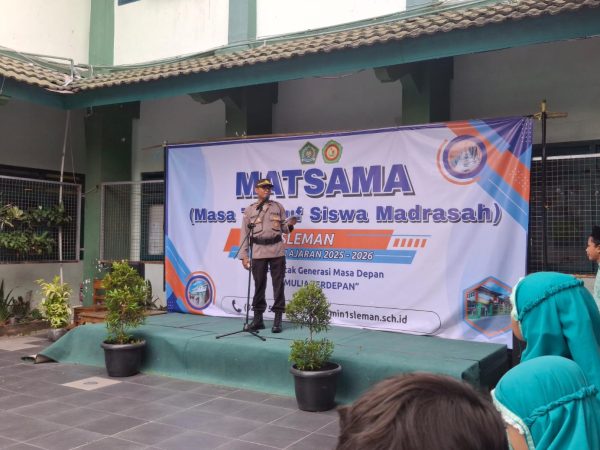 Hari Kedua Matsama MIN 1 Sleman: Apel Bersama Polsek Mlati dan Sosialisasi Anti-Bullying