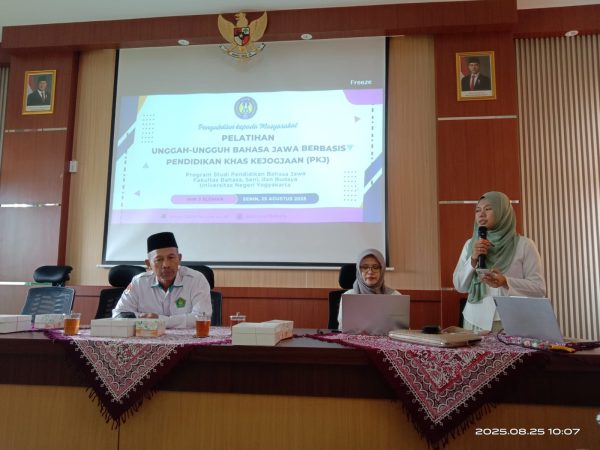 Kepala MIN 1 Sleman Ikuti Pelatihan Unggah-Ungguh Bahasa Jawa Berbasis PKJ