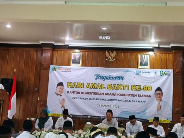 Kemenag Sleman Gelar Tasyakuran HAB ke-80, Kepala Kantor Tekankan Refleksi dan Kolaborasi ASN