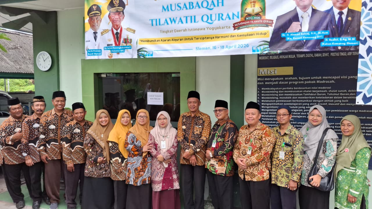 Pengawas Madrasah Sleman Monitoring Pelaksanaan TKA di MIN 1 Sleman