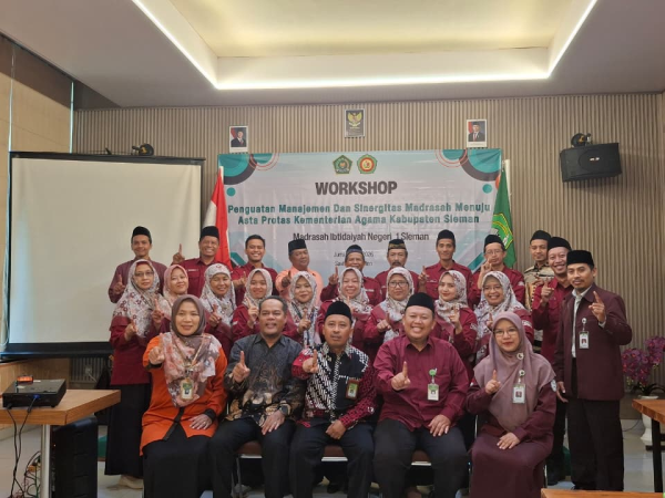 MIN 1 Sleman Gelar Workshop Penguatan Manajemen dan Sinergitas Madrasah Menuju Asta Protas Kemenag Sleman