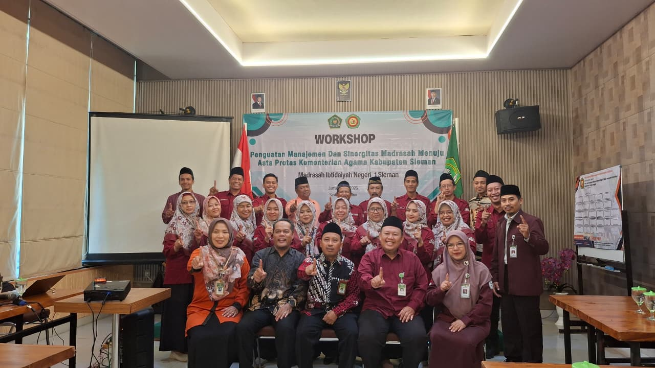 MIN 1 Sleman Gelar Workshop Penguatan Manajemen dan Sinergitas Madrasah Menuju Asta Protas Kemenag Sleman