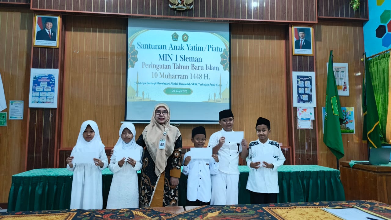 MIN 1 Sleman Gelar Santunan Anak Yatim di 10 Muharram 1448 H MIN 1 Sleman Gelar Santunan Anak Yatim di 10 Muharram 1448 H