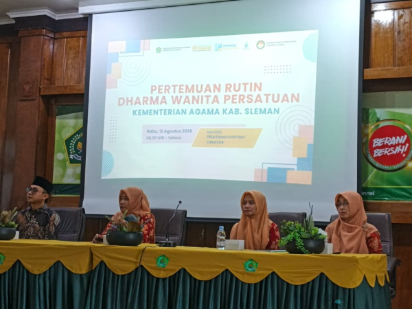 Kepala MIN 1 Sleman Ikuti Pelatihan Konten Kreator DWP Kemenag