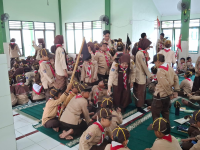 Pramuka Berkarya MIN 1 Sleman Belajar Tali Temali