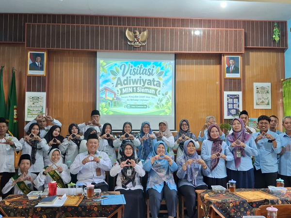 MIN 1 Sleman Jalani Verifikasi Lapangan Calon Sekolah Adiwiyata 2026